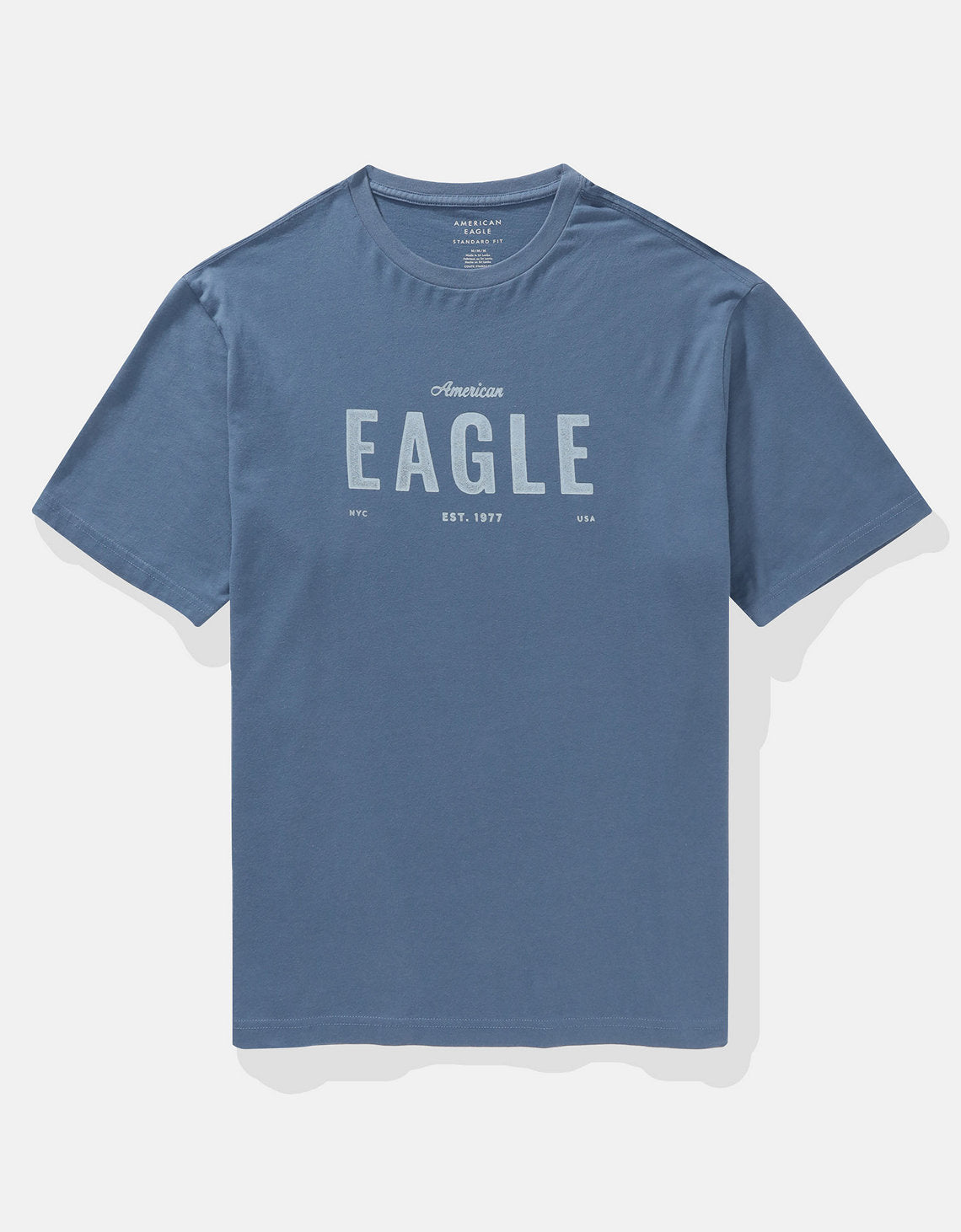 Camiseta Gráfica con Logo Ae - Azul 0181_4419_410_f