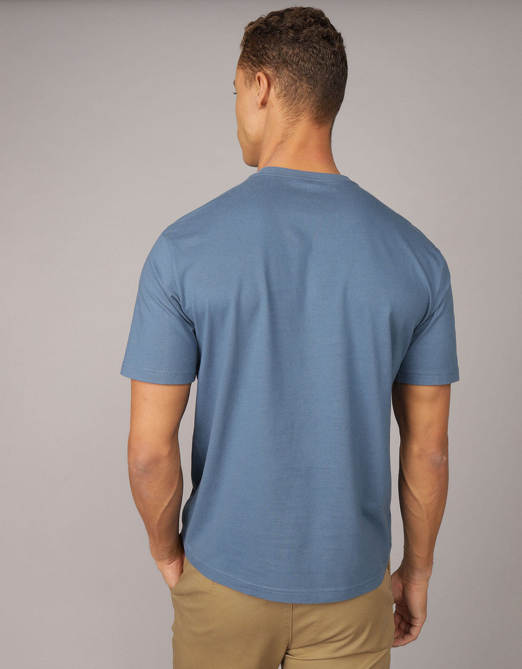 Camiseta Gráfica con Logo Ae - Azul 0181_4419_410_ob