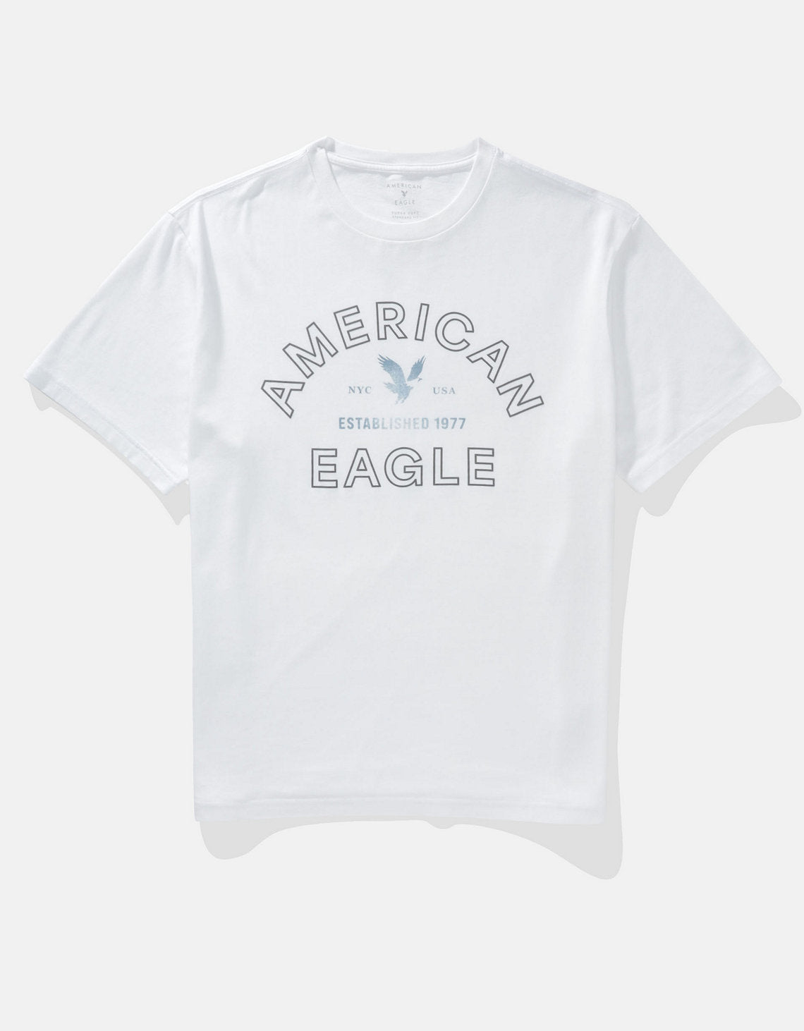 Camiseta Gráfica con Logo Ae - Blanco 0181_4493_100_f