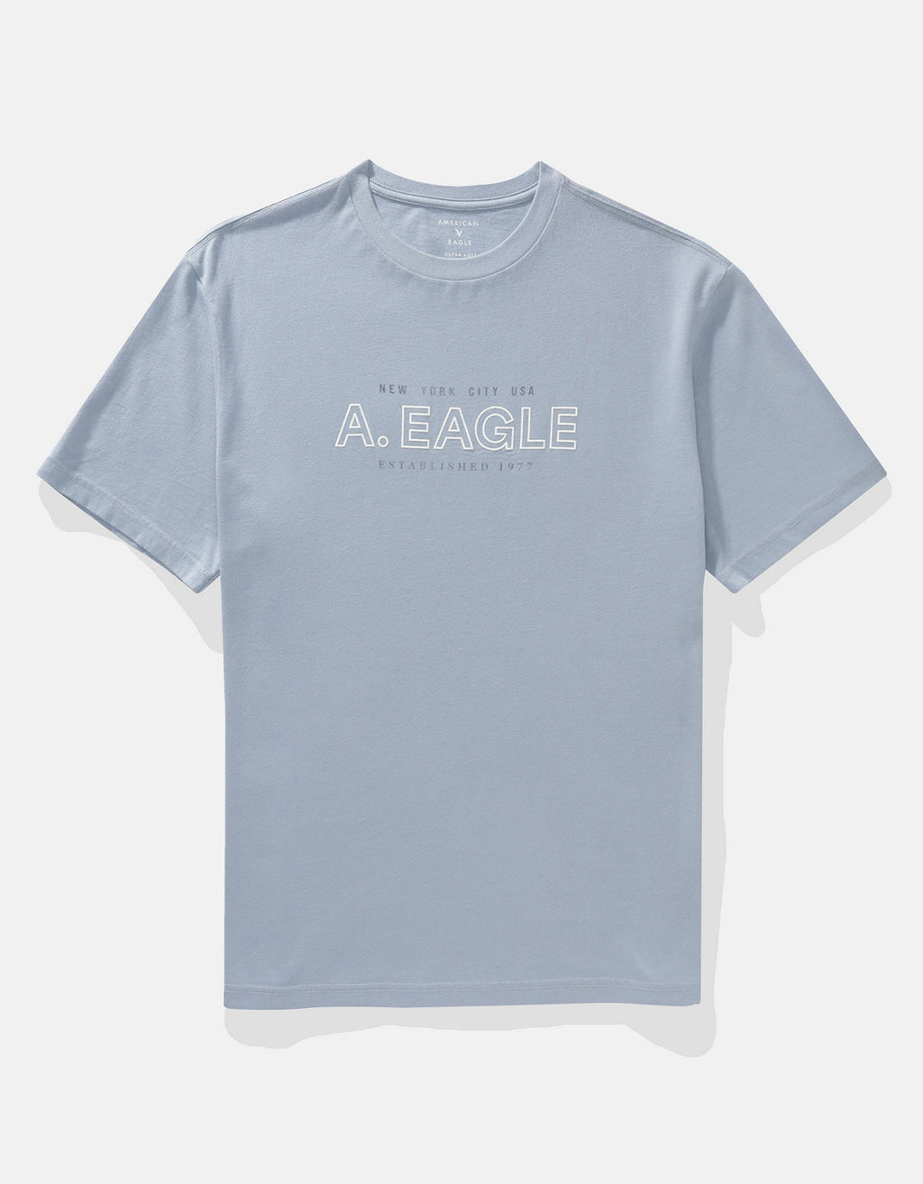 Camiseta Gráfica con Logo Ae - Azul 0181_4493_425_f