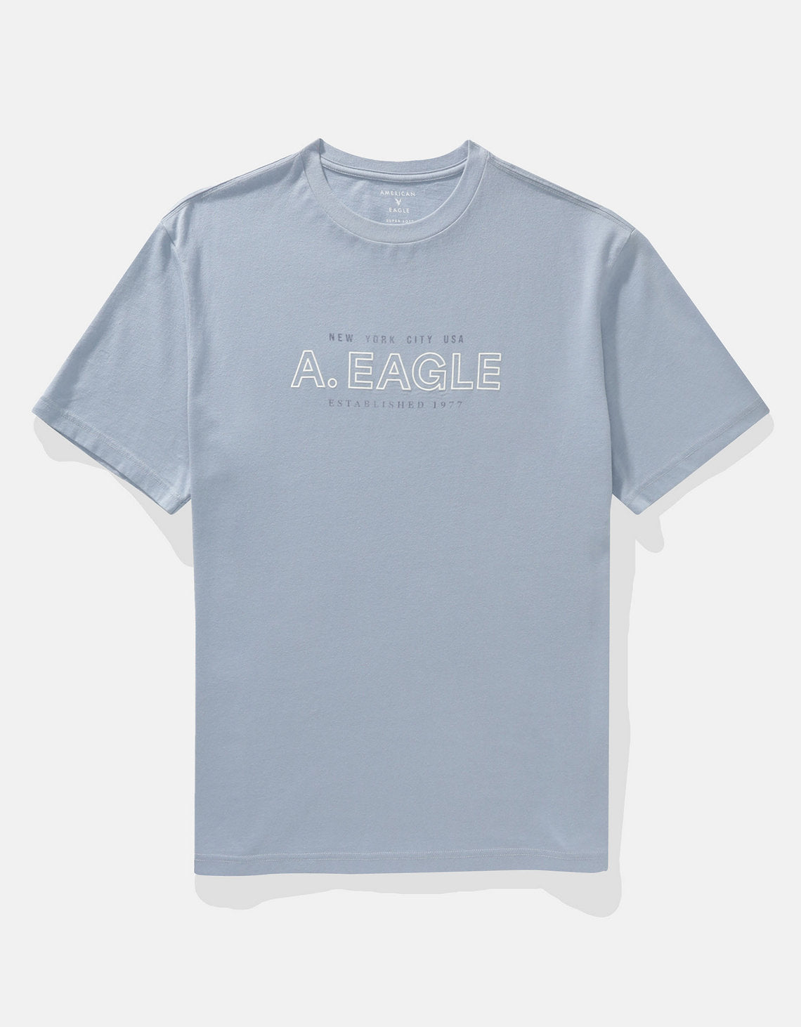 Camiseta Gráfica con Logo Ae - Azul 0181_4493_425_f