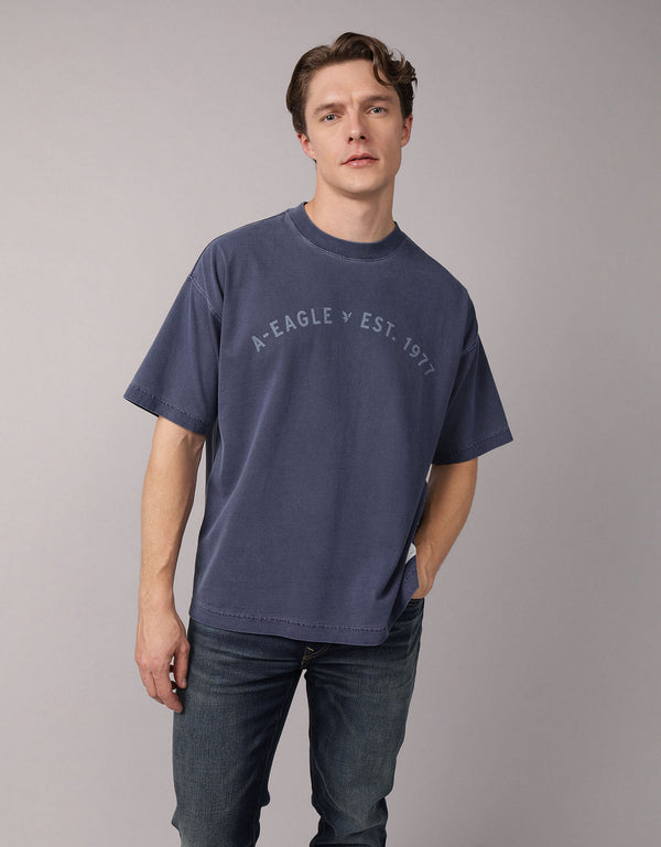 Camiseta con Gráfico Ae - Azul