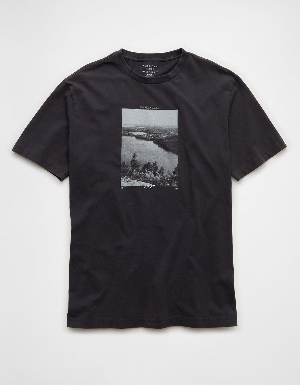 Camiseta con Gráfico Ae - Negro 0181_4659_094_f