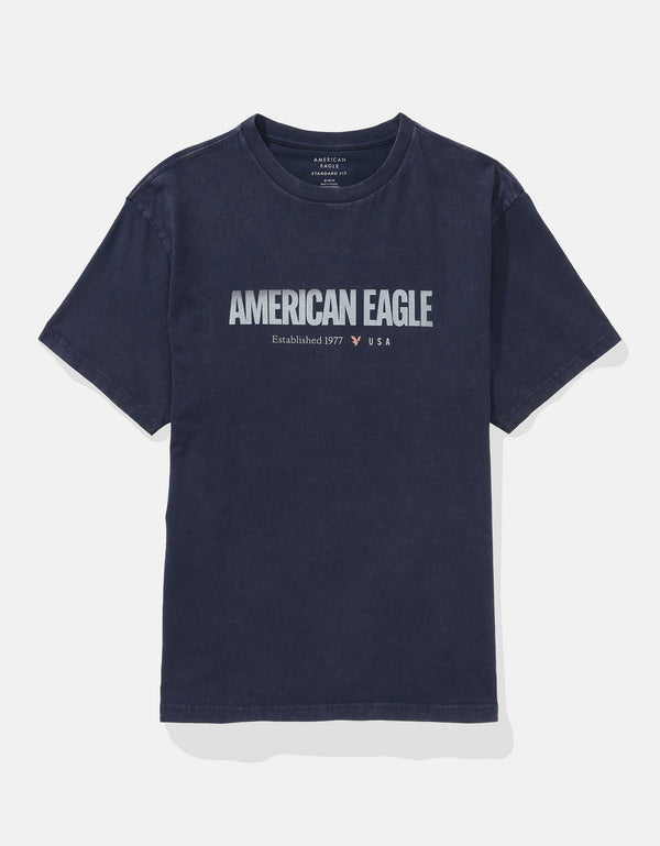 Camiseta con Gráfico Ae - Azul
