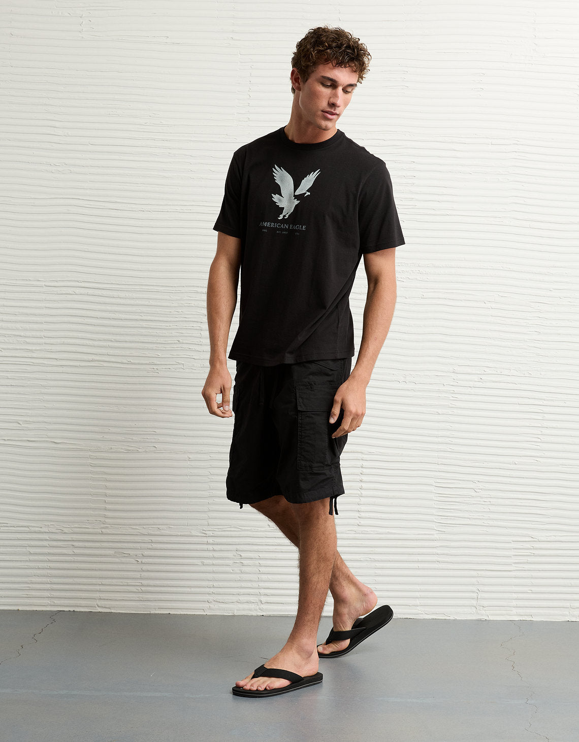 Camiseta con Gráfico Ae - Negro 0181_4819_064_os