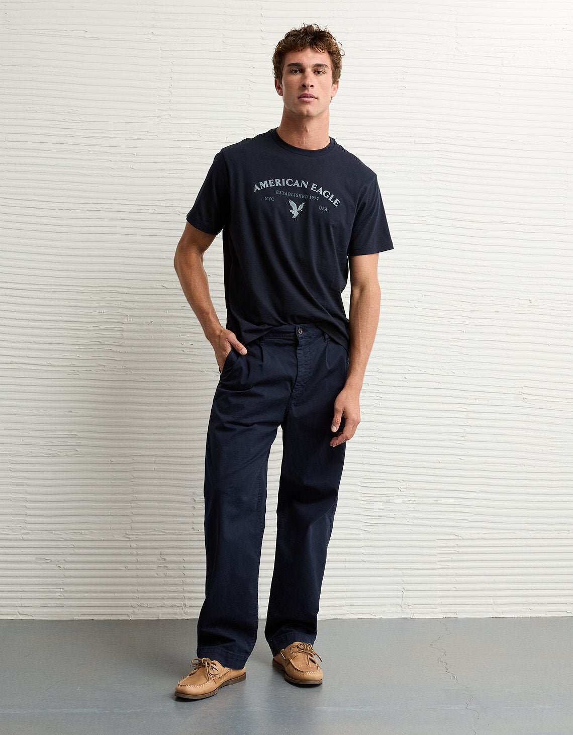 Camiseta con Gráfico Ae - Azul 0181_4819_417_of