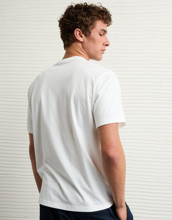 Camiseta gráfica con logotipo de icono ligero Ae - Blanco