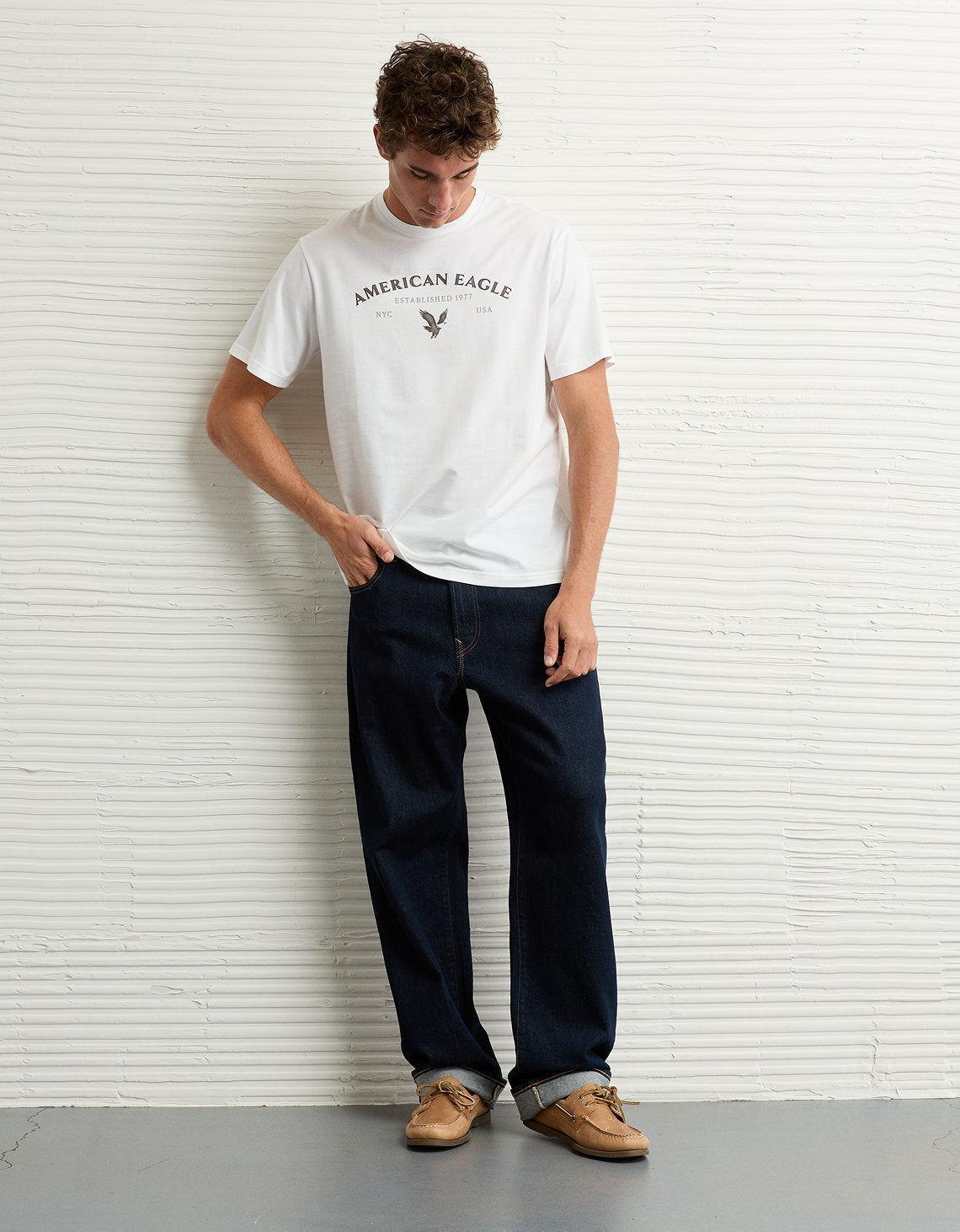 Camiseta gráfica con logotipo de icono ligero Ae - Blanco 0181_4820_101_of