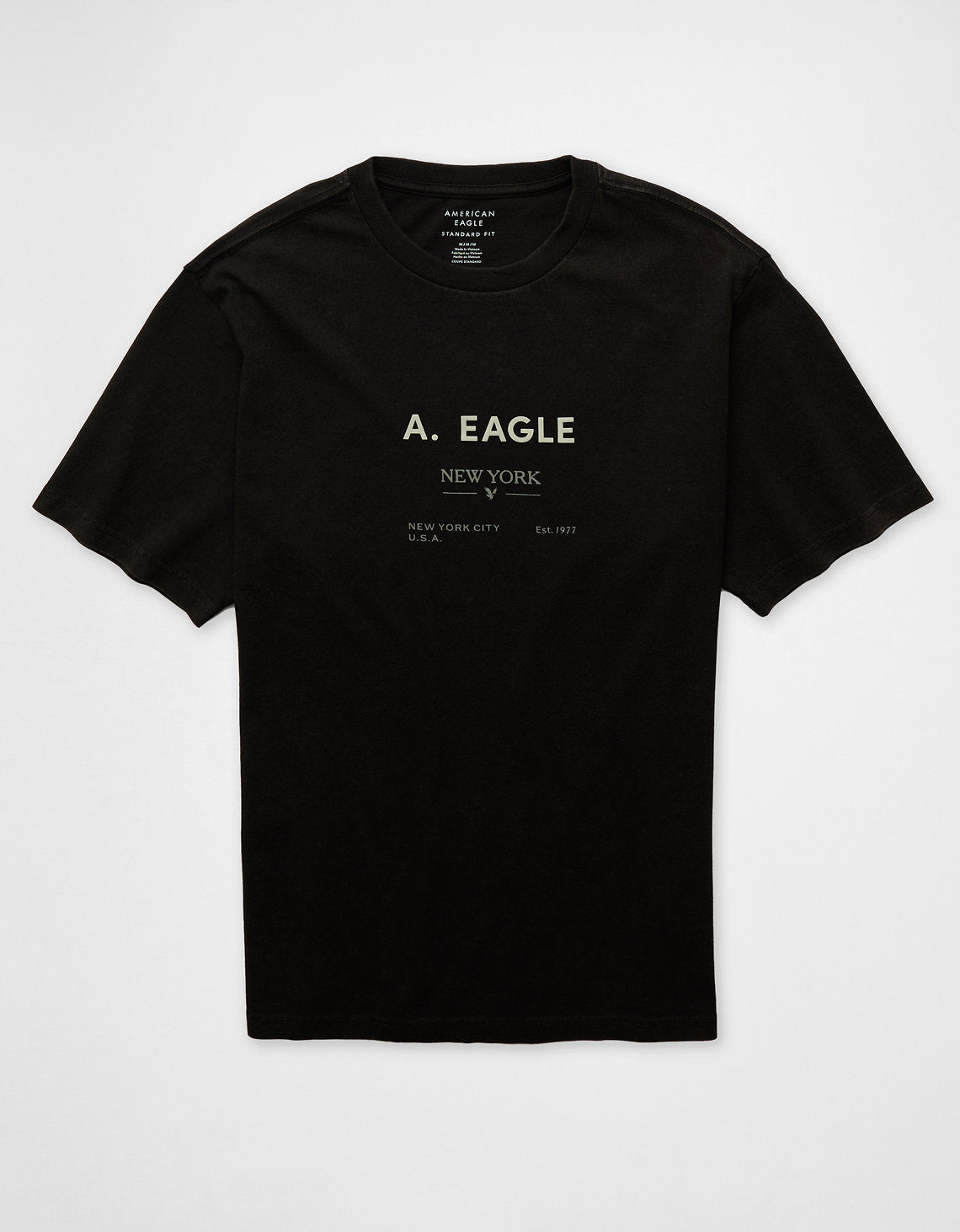 Camiseta gráfica con logotipo icónico Ae - Negro 0181_4892_064_f