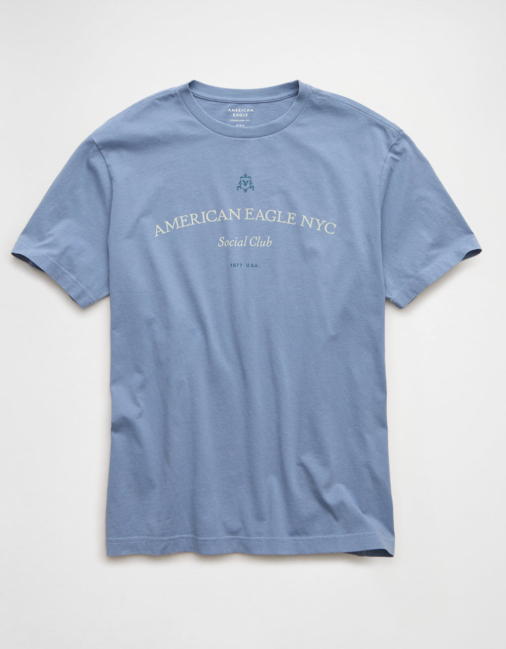 Camiseta Gráfica con Logo Ae - Azul 0181_5686_415_f