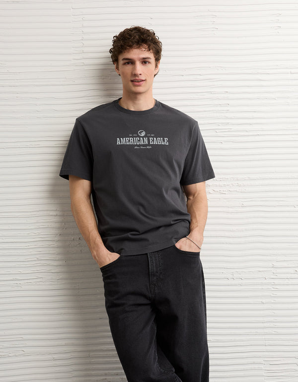 Camiseta Gráfica con Logo Ae - Generico