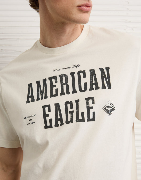 Camiseta Gráfica con Logo Ae - Generico