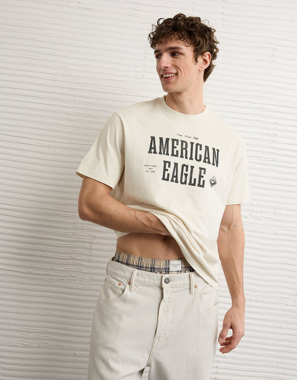 Camiseta Gráfica con Logo Ae - Generico