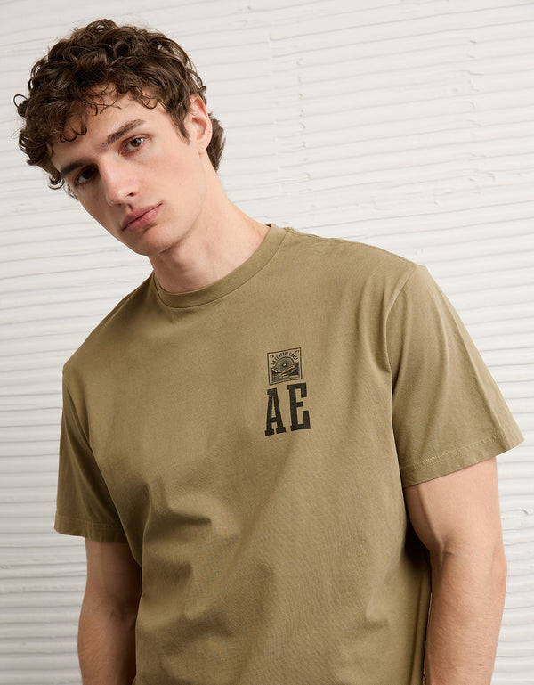 Camiseta Gráfica con Logo Ae - Generico