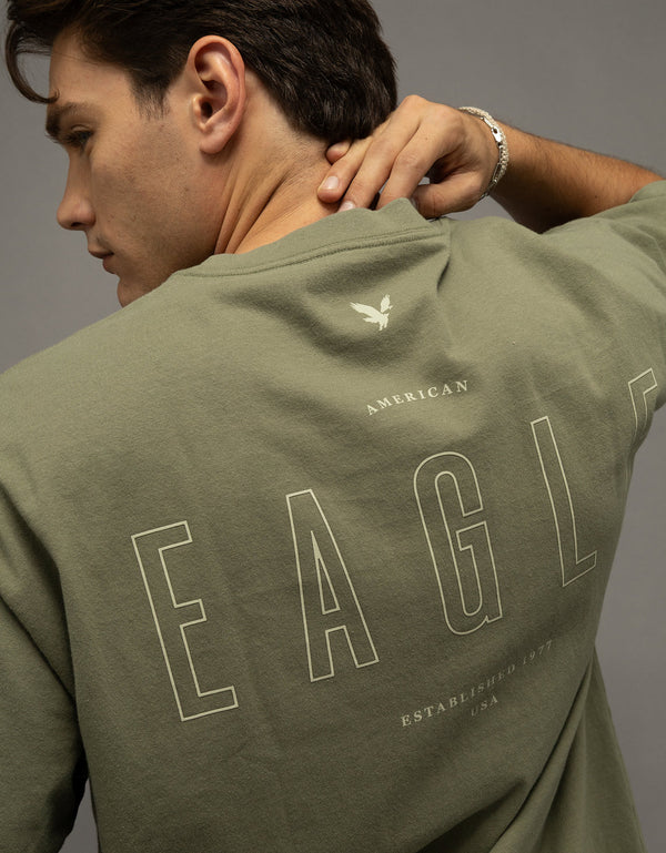 Camiseta Gráfica con Logo Ae Relaxed - Generico
