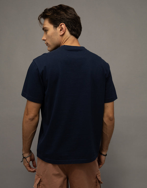 Camiseta gráfica de ajuste estándar Ae - Azul