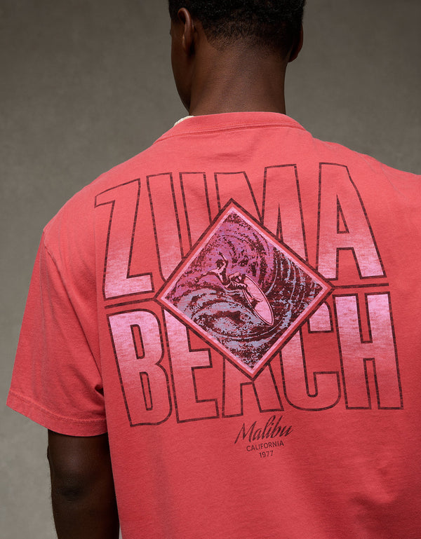 Camiseta Gráfica de Destino Ajuste Estándar Ae - Rojo