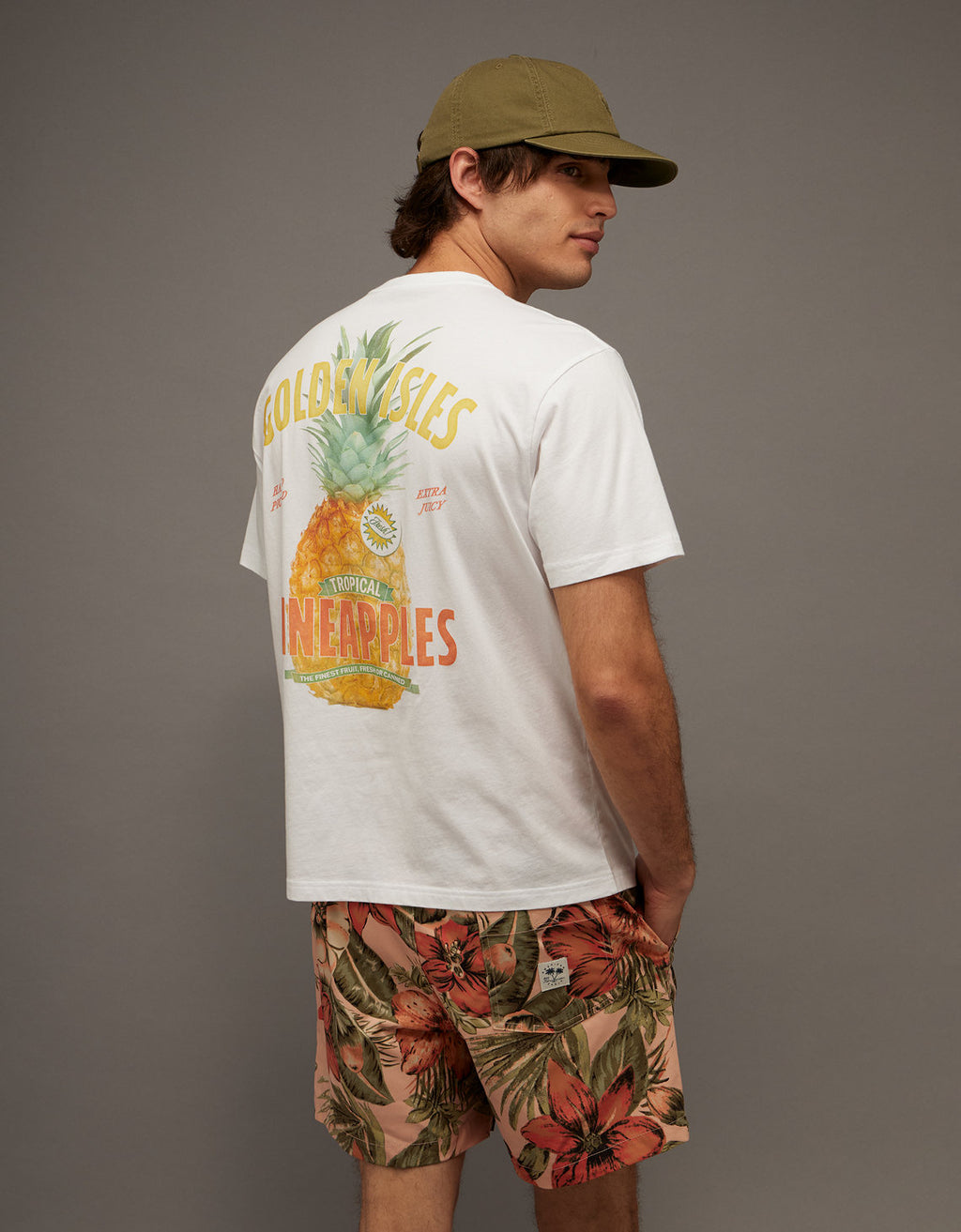 Camiseta Gráfica de Destino Ajuste Estándar Ae - Blanco 0181_5913_110_ob