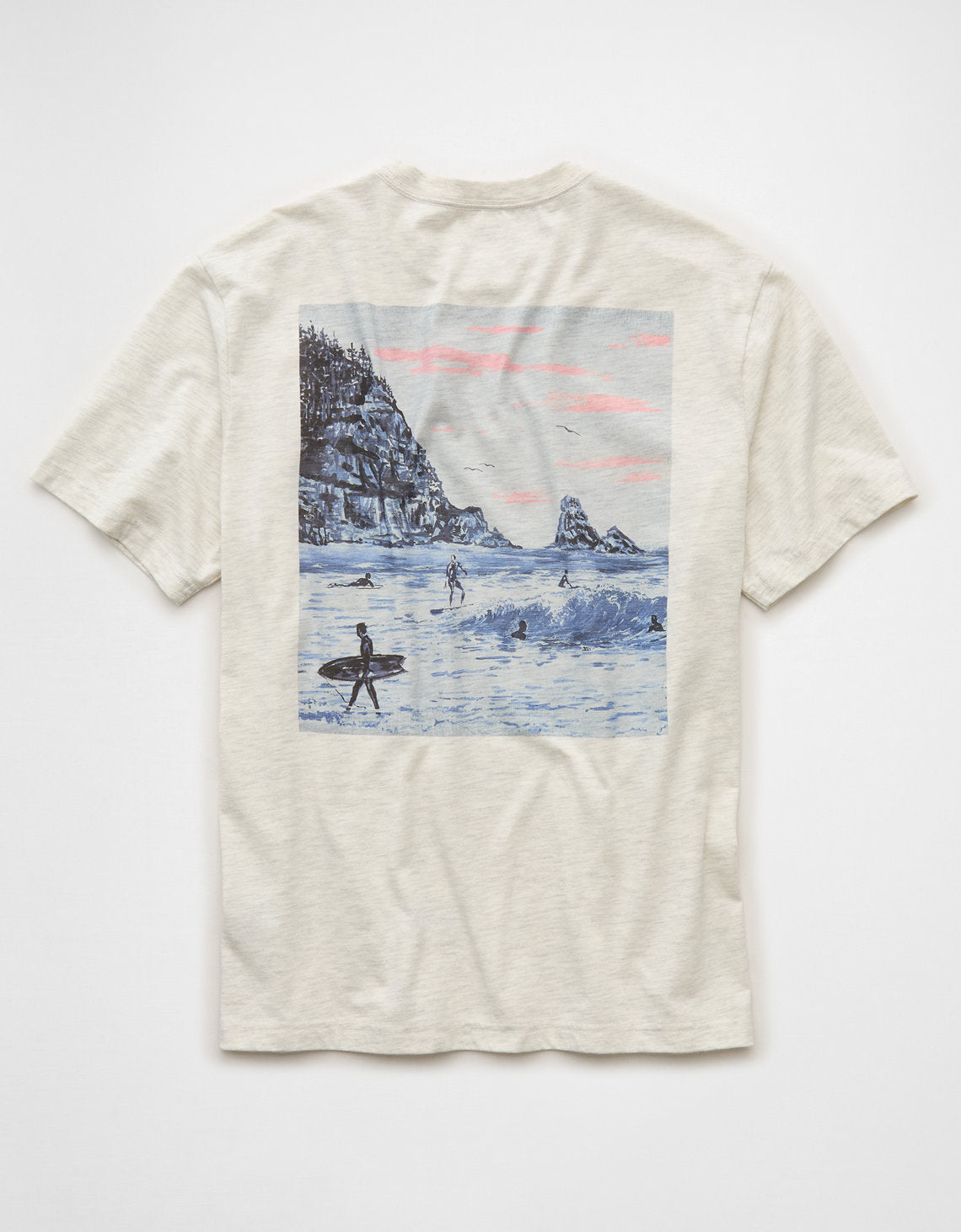 Camiseta Gráfica de Destino Ajuste Estándar Ae - Gris 0181_5914_006_b