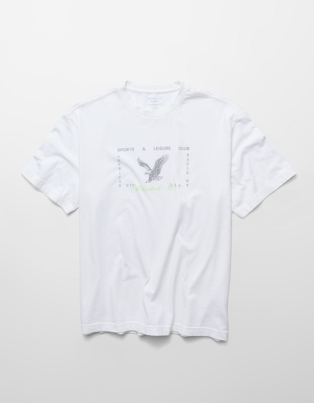 Camiseta gráfica de ajuste estándar Ae - Blanco 0181_5918_100_f