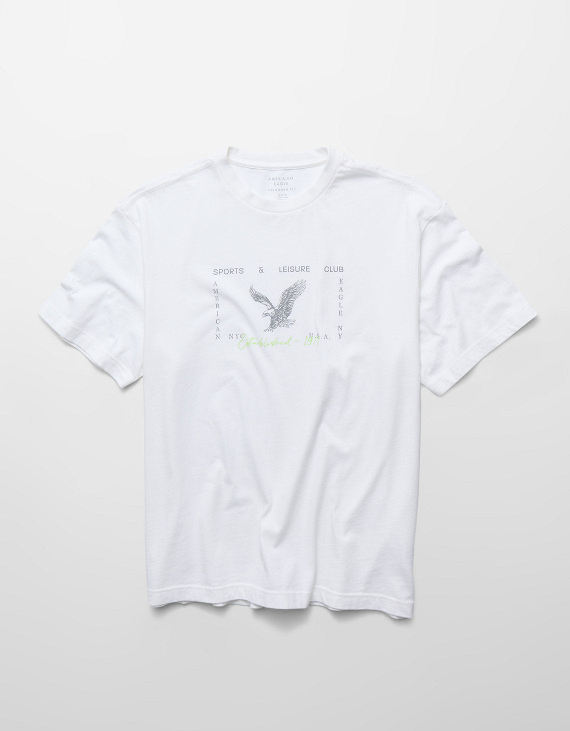 Camiseta gráfica de ajuste estándar Ae - Blanco 0181_5918_100_f