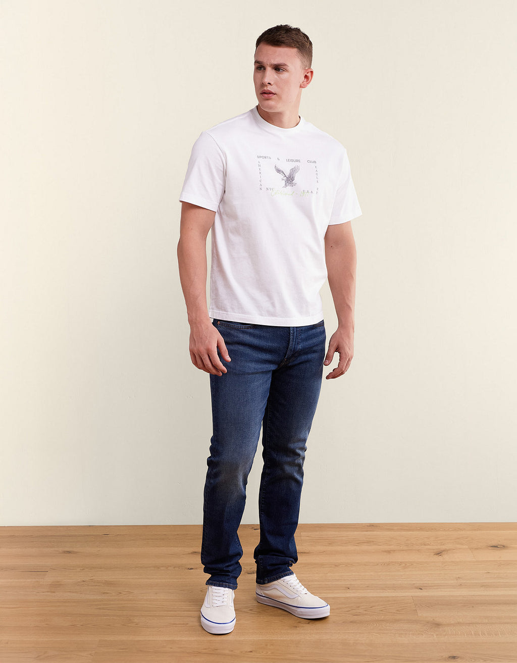 Camiseta gráfica de ajuste estándar Ae - Blanco 0181_5918_100_of