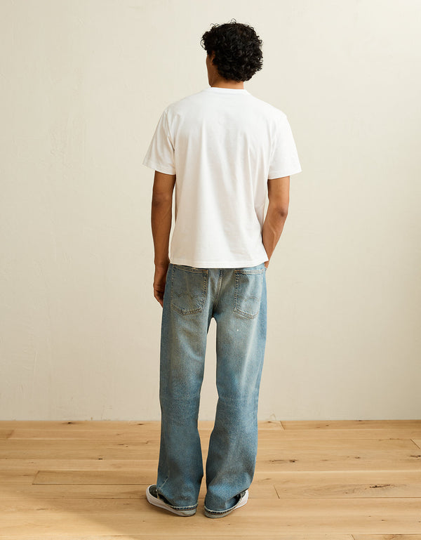Camiseta con logotipo gráfico de ajuste estándar Ae - Blanco