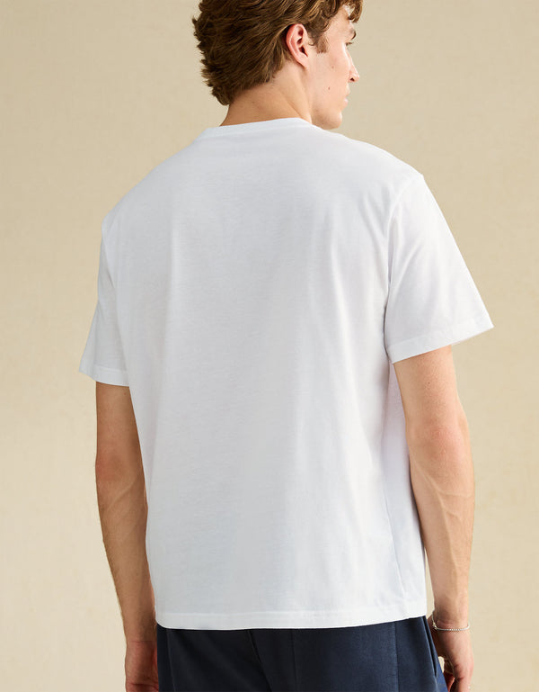 Camiseta con logotipo gráfico de ajuste estándar Ae - Blanco
