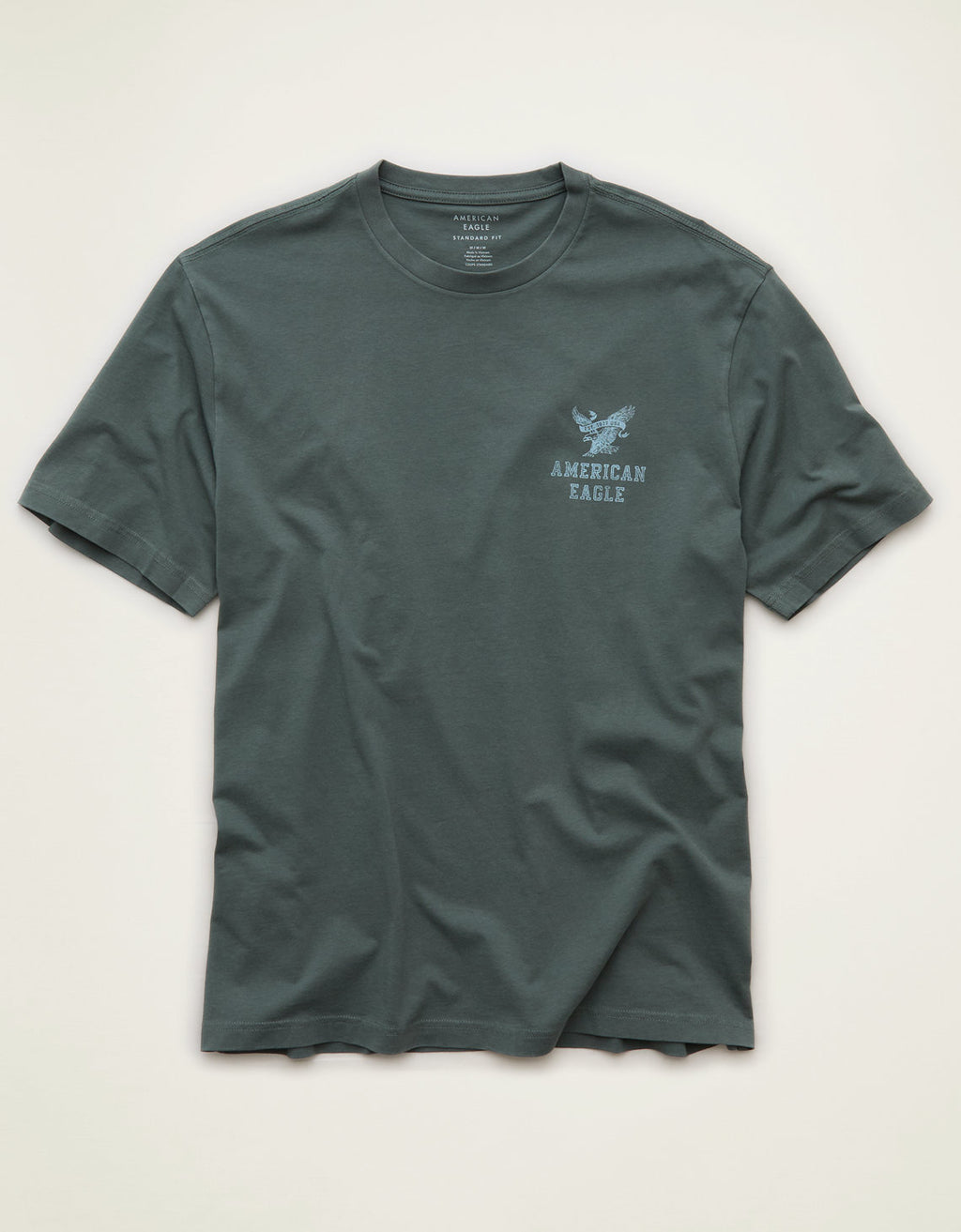 Camiseta con logotipo gráfico de ajuste estándar Ae - Verde 0181_5931_308_f