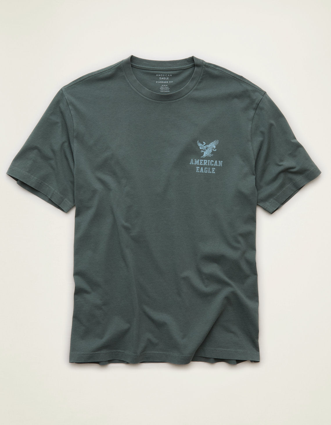 Camiseta con logotipo gráfico de ajuste estándar Ae - Verde 0181_5931_308_f