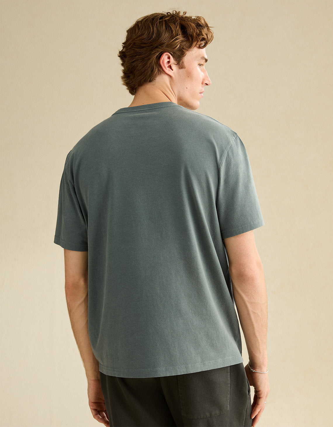 Camiseta con logotipo gráfico de ajuste estándar Ae - Verde 0181_5931_308_ob