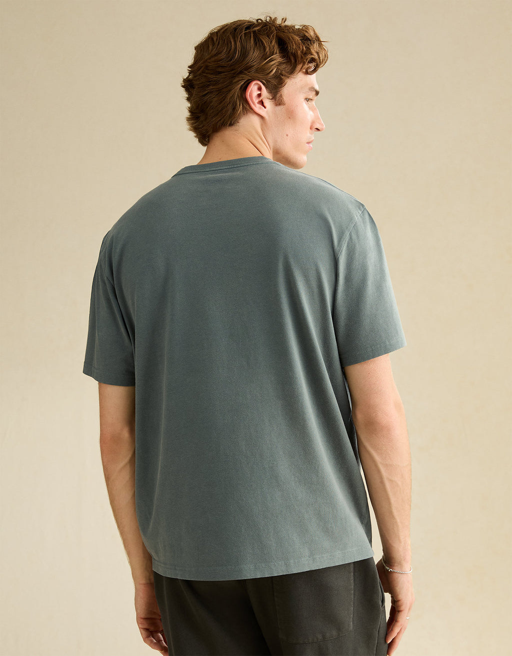 Camiseta con logotipo gráfico de ajuste estándar Ae - Verde 0181_5931_308_ob