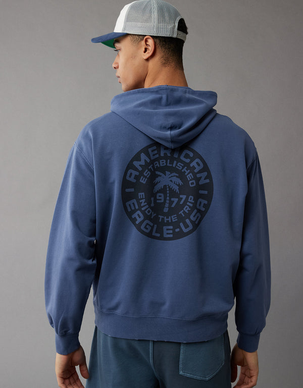Buzo con capucha Ae Ultra Soft con estampado - Azul