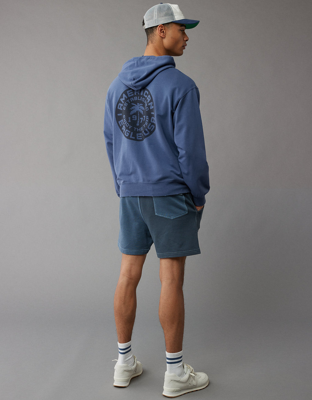 Buzo con capucha Ae Ultra Soft con estampado - Azul 0193_2270_415_os