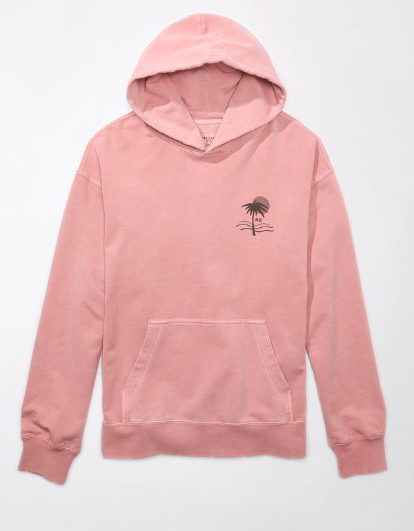 Buzo con capucha Ae Ultra Soft con estampado - Rosa