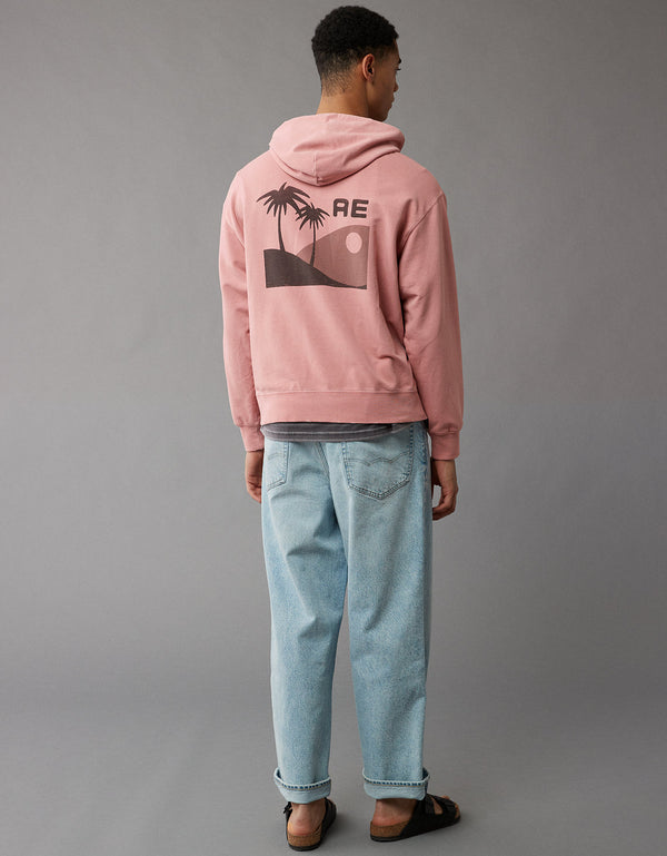 Buzo con capucha Ae Ultra Soft con estampado - Rosa