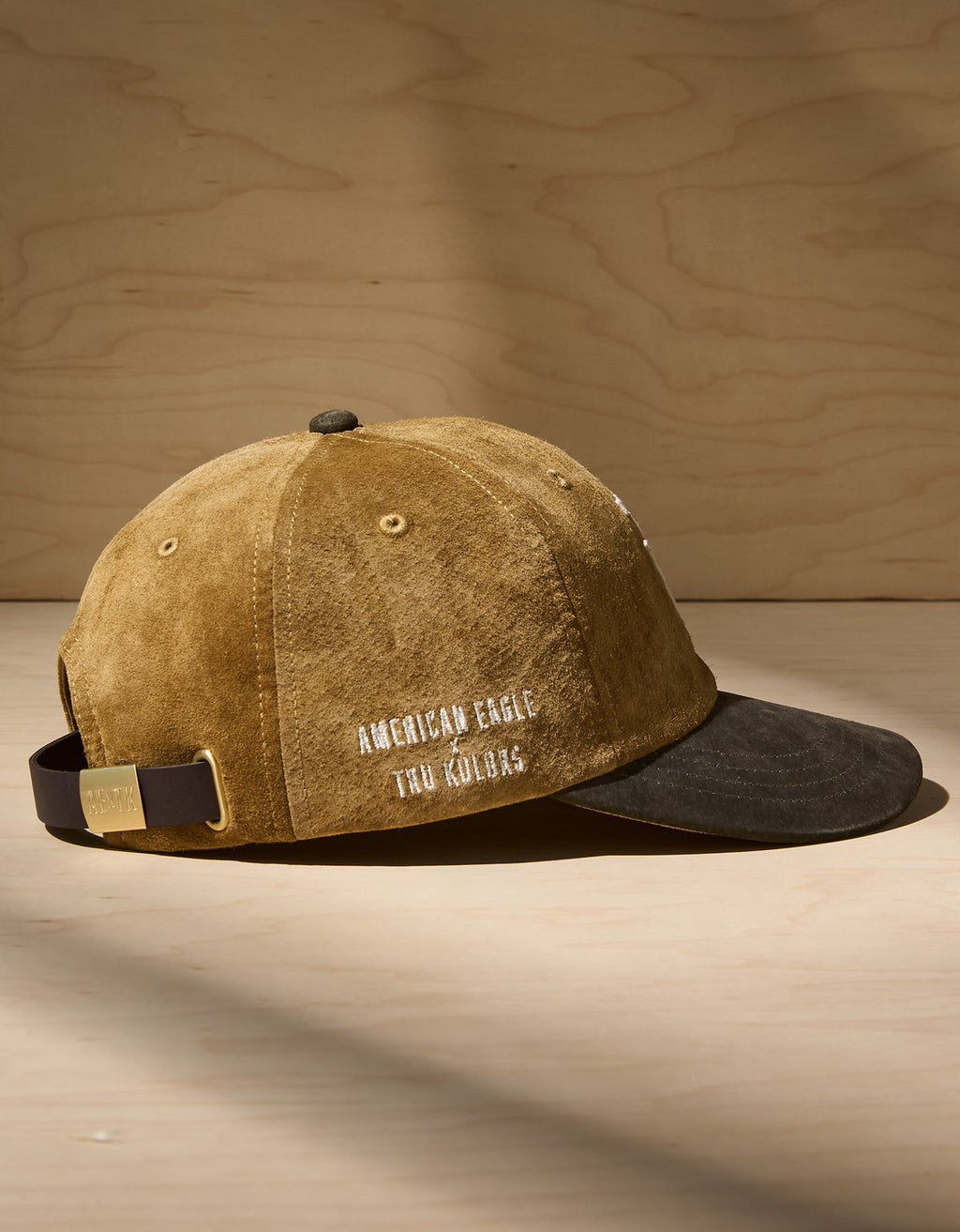 Gorra de béisbol de gamuza Ae x tru Kolors - Caqui 0221_8483_212_b
