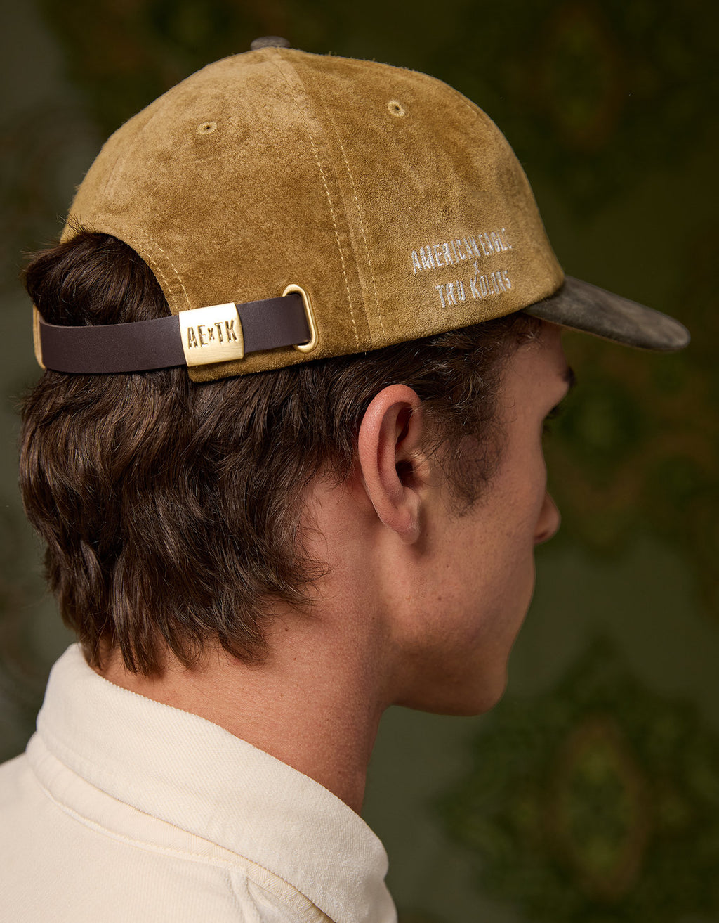 Gorra de béisbol de gamuza Ae x tru Kolors - Caqui 0221_8483_212_ob