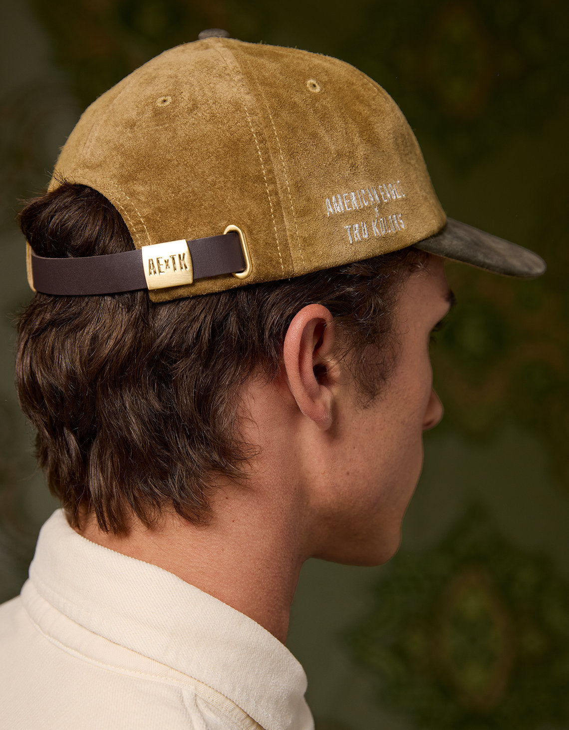 Gorra de béisbol de gamuza Ae x tru Kolors - Caqui 0221_8483_212_ob