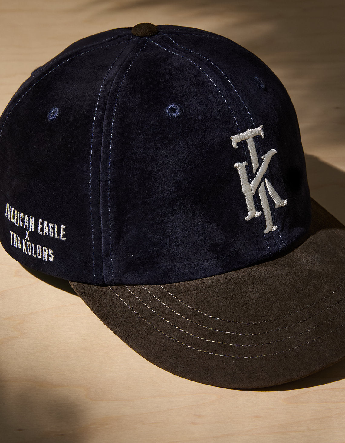 Gorra de béisbol de gamuza Ae x tru Kolors - Azul 0221_8483_410_d1
