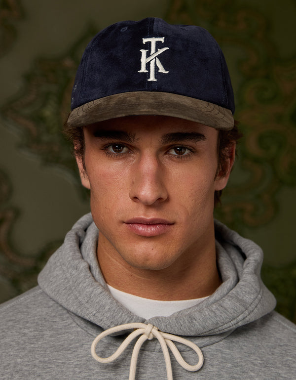 Gorra de béisbol de gamuza Ae x tru Kolors - Azul