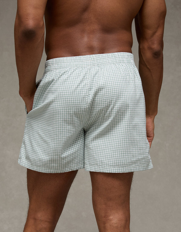 Boxer clásico de popelina con bolsillo para hombre Aeo - Caqui