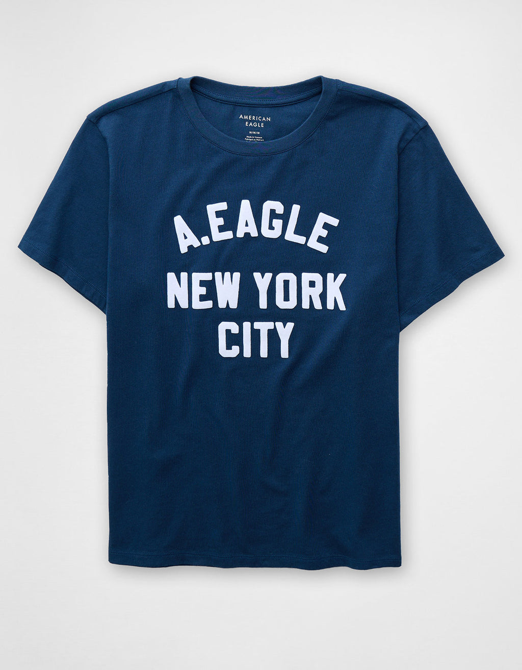 Camiseta Gráfica de Marca Ae - Azul 0300_1040_532_f