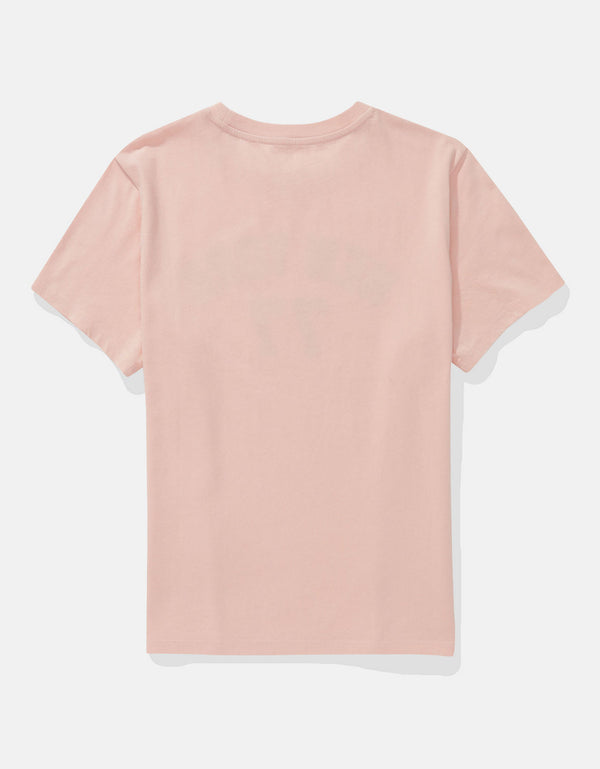 Camiseta Gráfica de Marca Ae - Rosa