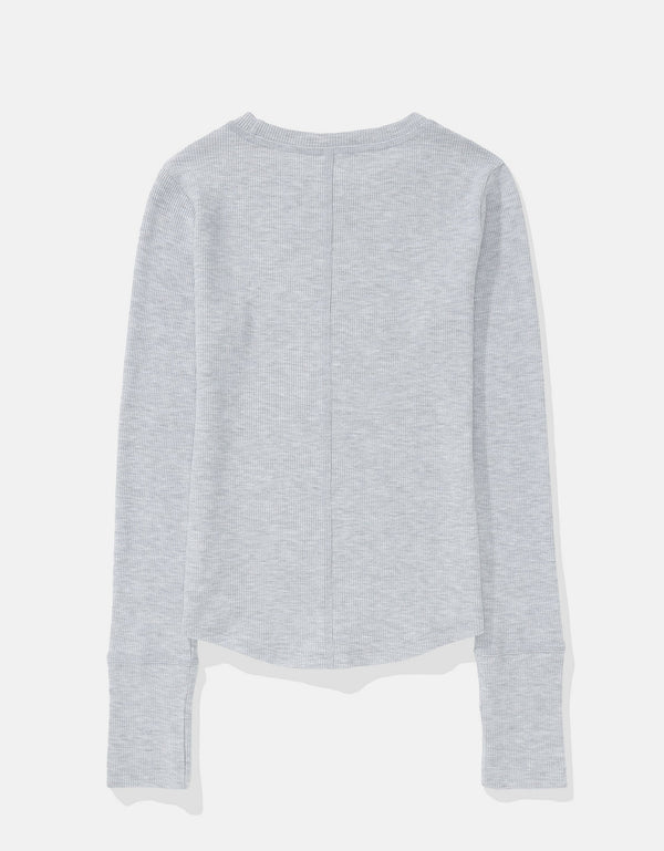 Camiseta Manga Larga Ae - Gris