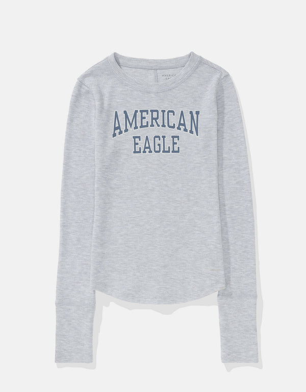 Camiseta Manga Larga Ae - Gris