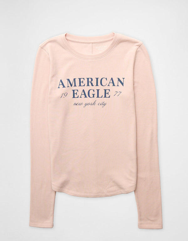 Camiseta Manga Larga Ae - Rosa