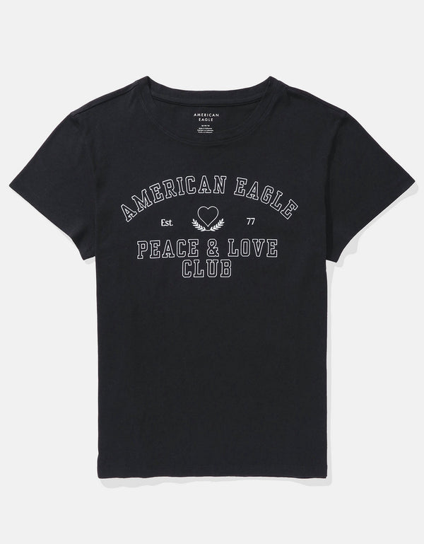 Camiseta AE gráfica con corte ajustado - Negro