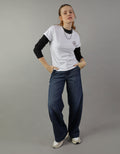 Camiseta AE gráfica con corte ajustado - Blanco 0300_9119_100_of