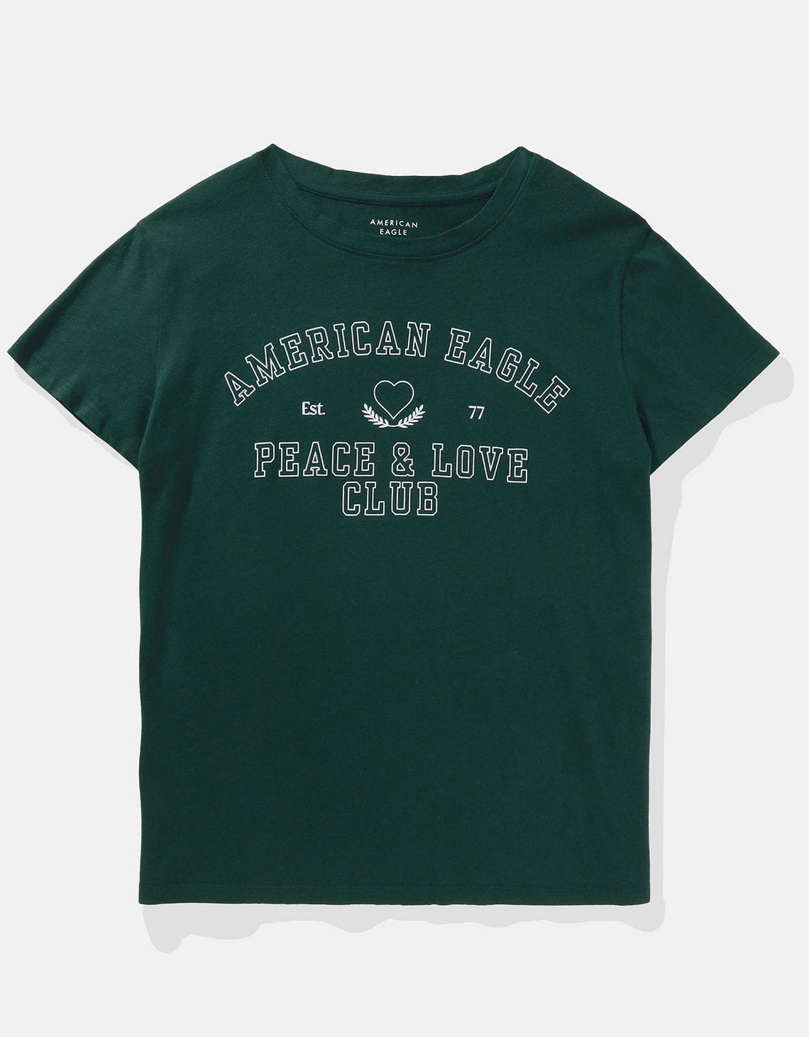 Camiseta AE gráfica con corte ajustado - Verde 0300_9119_300_f